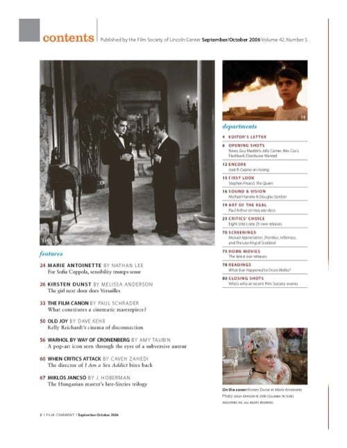 One of a selection of stills from inside the issue