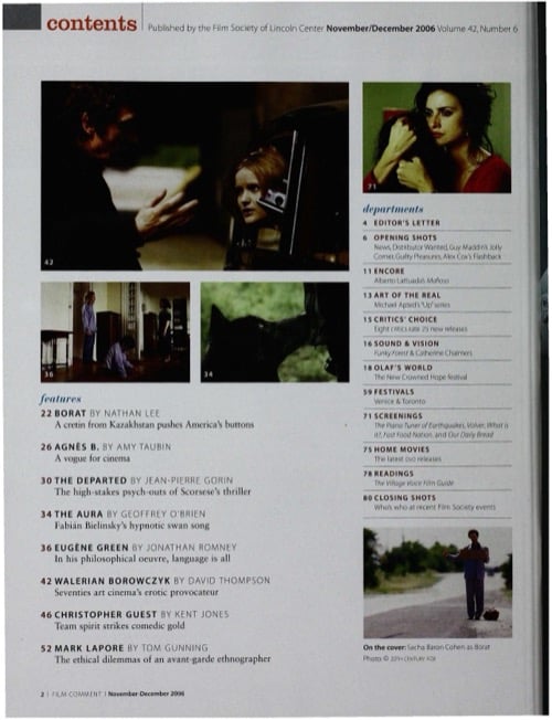 One of a selection of stills from inside the issue