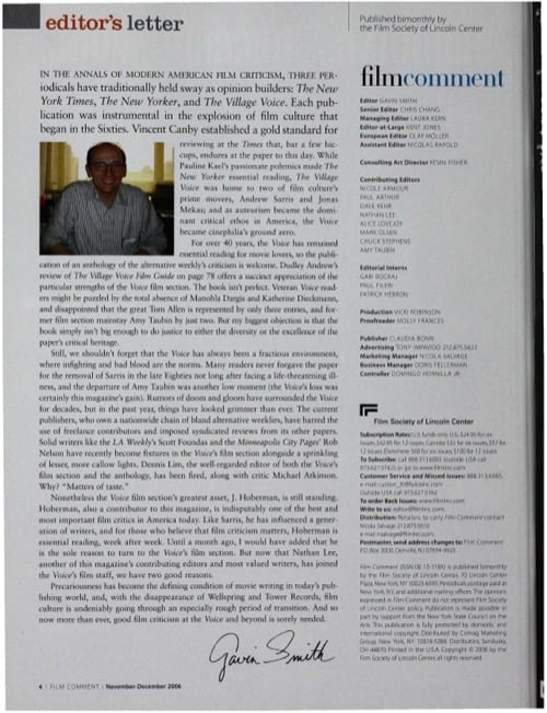 One of a selection of stills from inside the issue