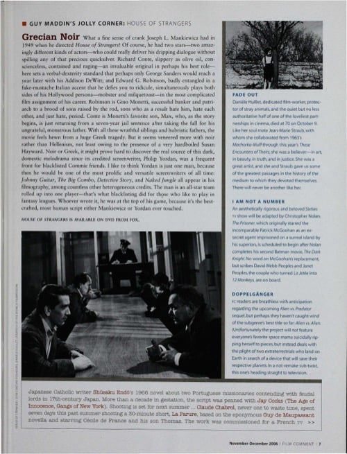 One of a selection of stills from inside the issue