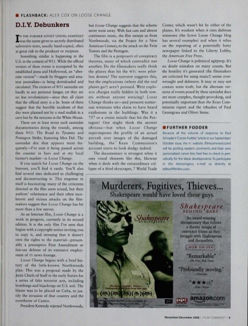 One of a selection of stills from inside the issue