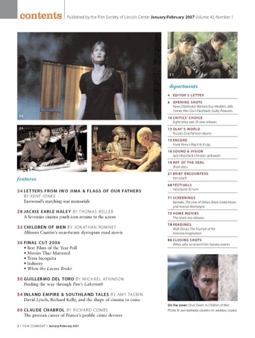 One of a selection of stills from inside the issue