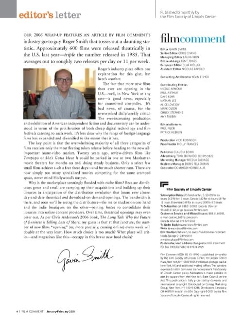 One of a selection of stills from inside the issue