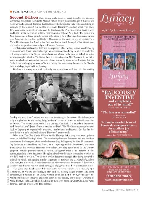 One of a selection of stills from inside the issue