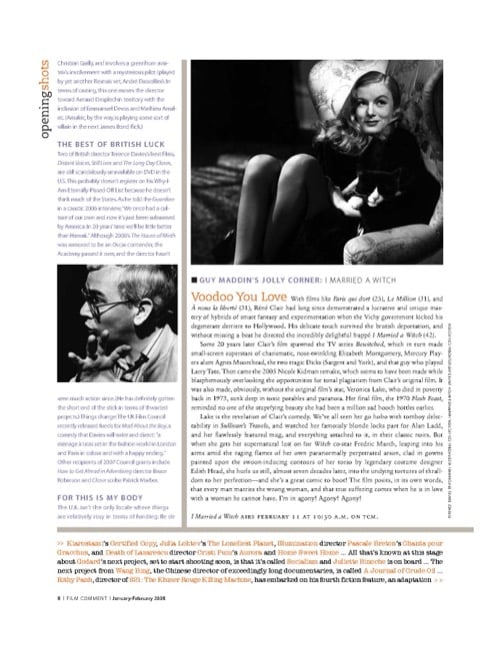 One of a selection of stills from inside the issue