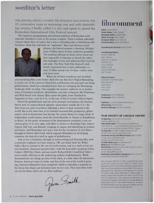 One of a selection of stills from inside the issue