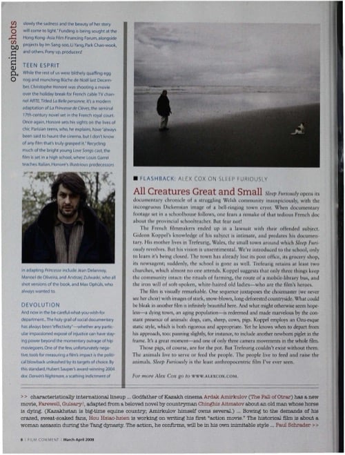 One of a selection of stills from inside the issue