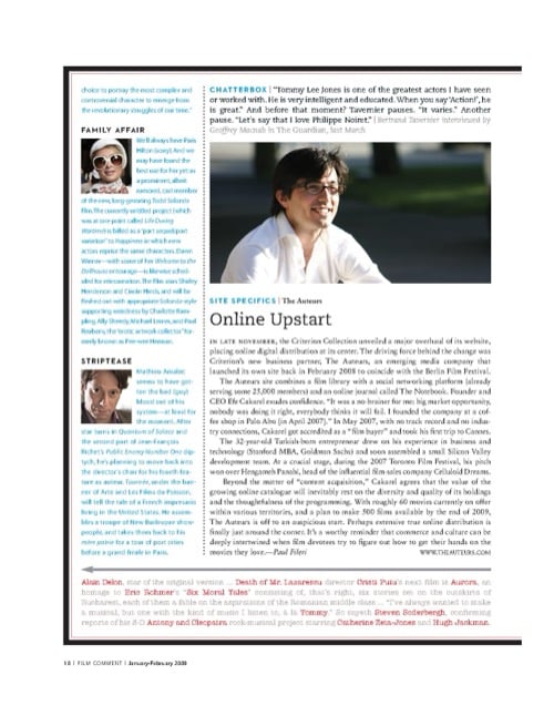 One of a selection of stills from inside the issue
