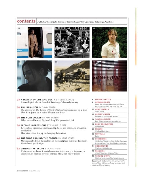 One of a selection of stills from inside the issue