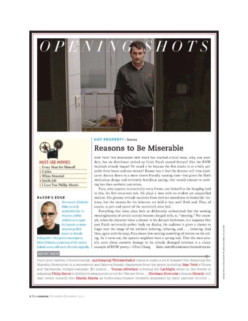 One of a selection of stills from inside the issue