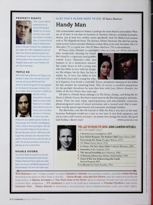 One of a selection of stills from inside the issue