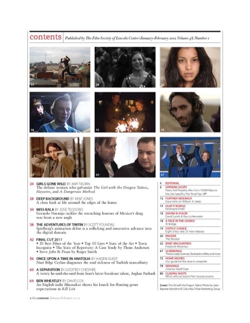 One of a selection of stills from inside the issue