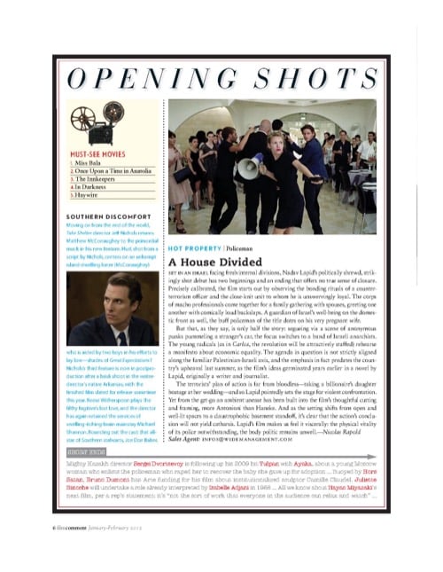 One of a selection of stills from inside the issue