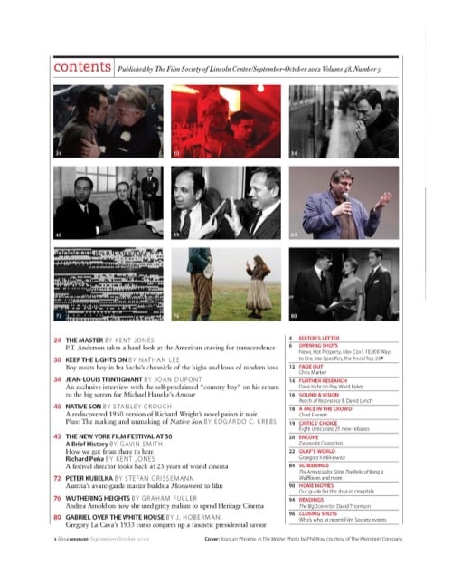 One of a selection of stills from inside the issue