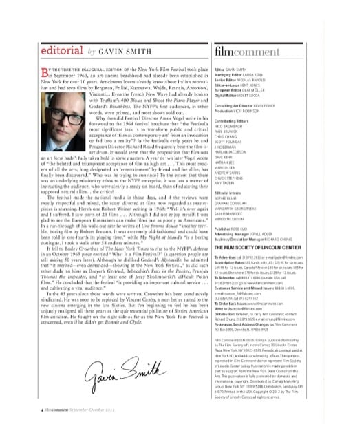 One of a selection of stills from inside the issue