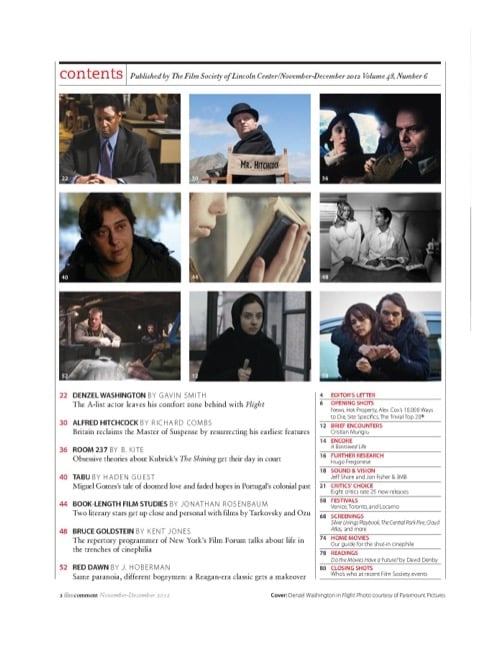 One of a selection of stills from inside the issue