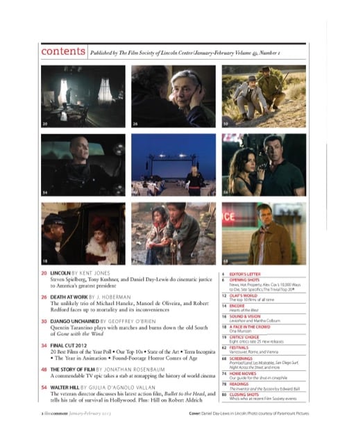One of a selection of stills from inside the issue