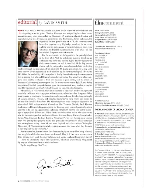 One of a selection of stills from inside the issue