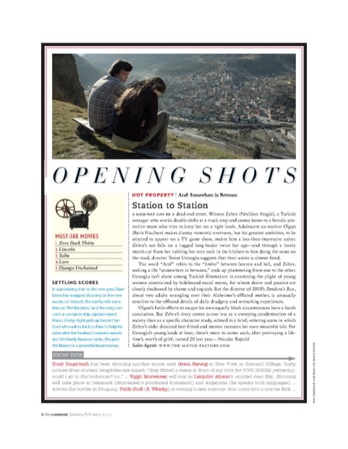 One of a selection of stills from inside the issue