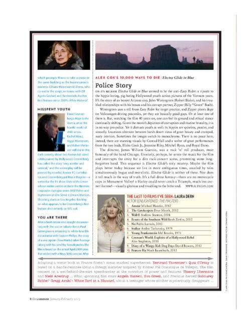 One of a selection of stills from inside the issue