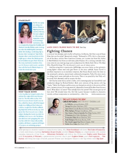 One of a selection of stills from inside the issue