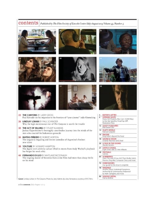 One of a selection of stills from inside the issue