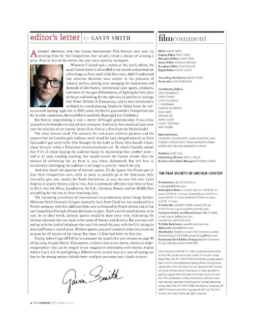 One of a selection of stills from inside the issue
