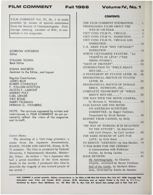 One of a selection of stills from inside the issue