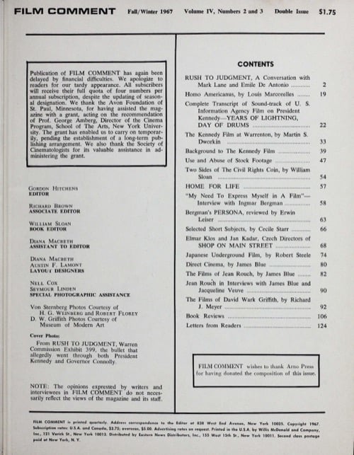 One of a selection of stills from inside the issue