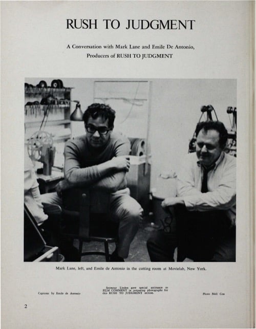 One of a selection of stills from inside the issue