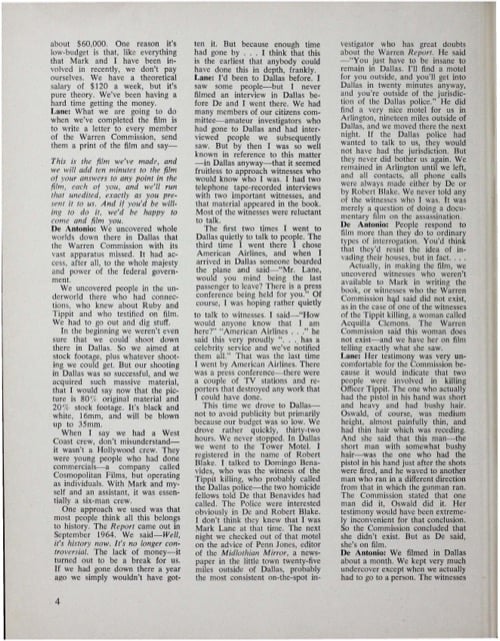 One of a selection of stills from inside the issue