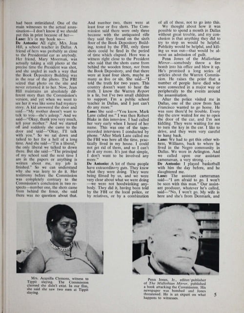 One of a selection of stills from inside the issue