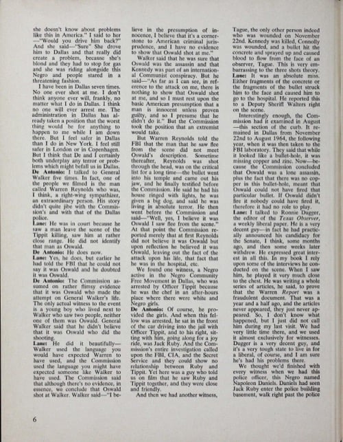 One of a selection of stills from inside the issue