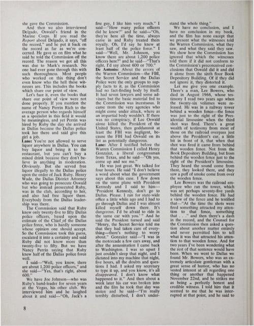 One of a selection of stills from inside the issue