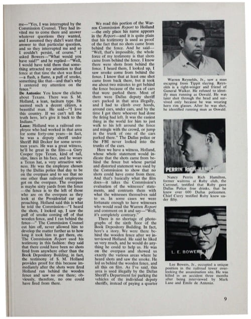 One of a selection of stills from inside the issue