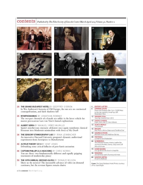One of a selection of stills from inside the issue