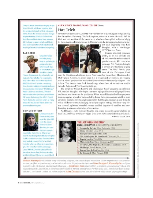 One of a selection of stills from inside the issue