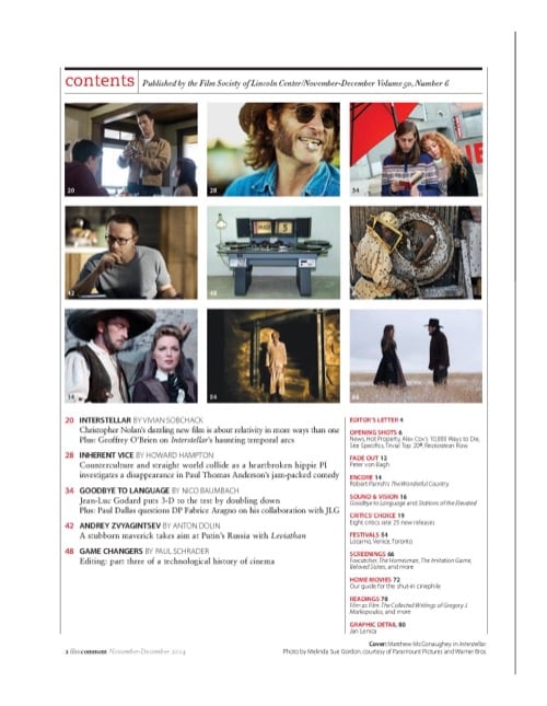One of a selection of stills from inside the issue