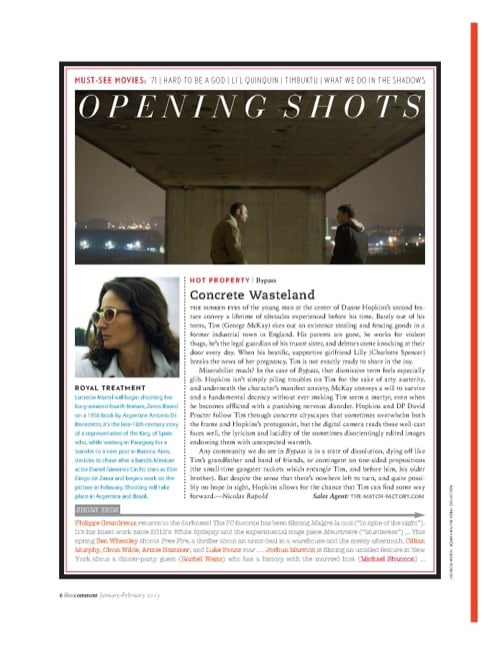 One of a selection of stills from inside the issue