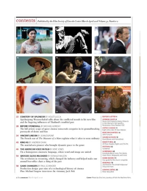 One of a selection of stills from inside the issue