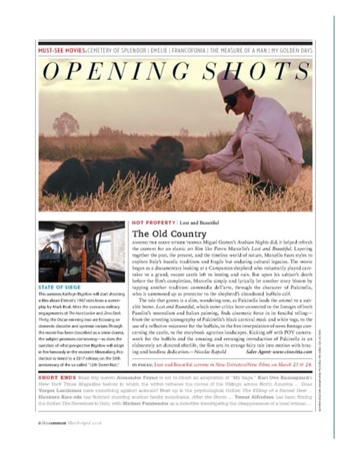 One of a selection of stills from inside the issue
