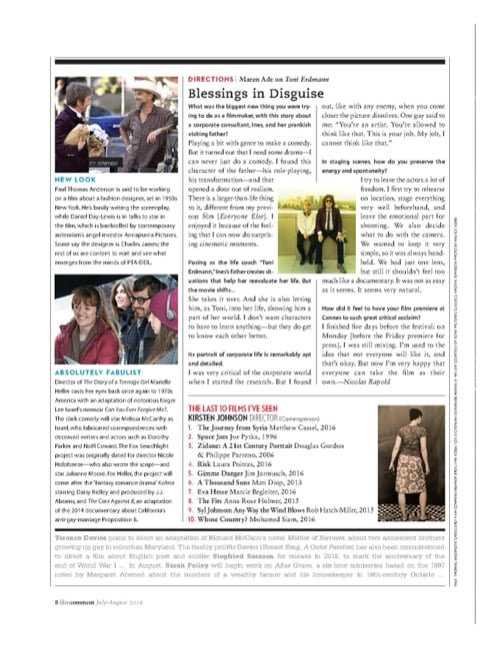 One of a selection of stills from inside the issue