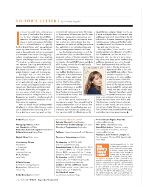 One of a selection of stills from inside the issue