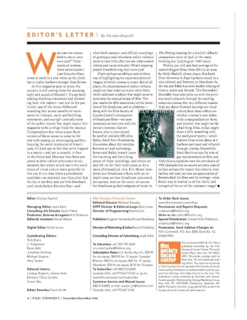 One of a selection of stills from inside the issue