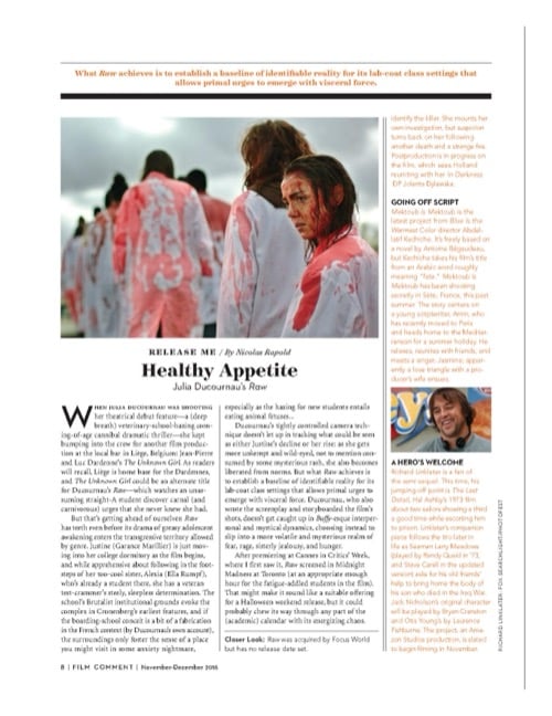 One of a selection of stills from inside the issue