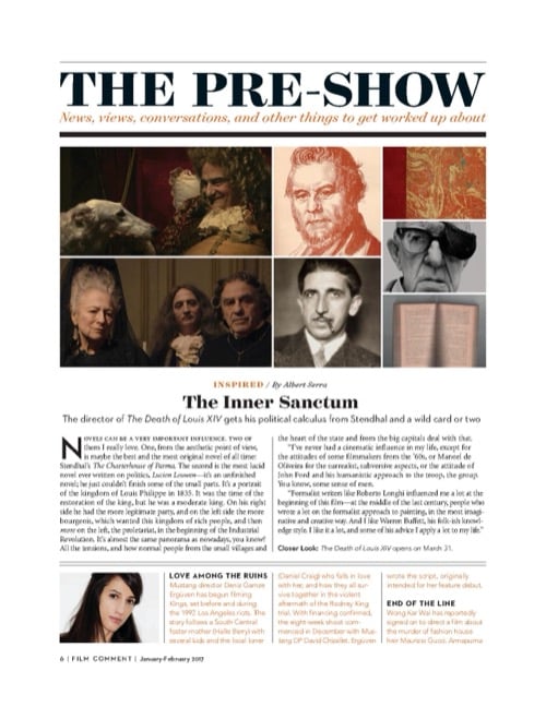 One of a selection of stills from inside the issue