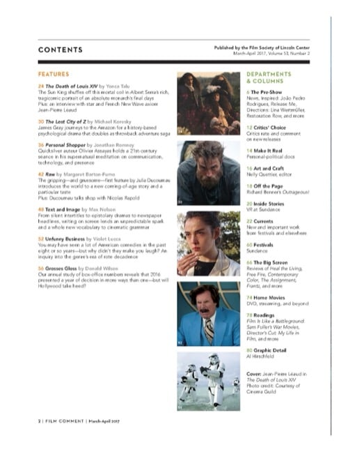 One of a selection of stills from inside the issue