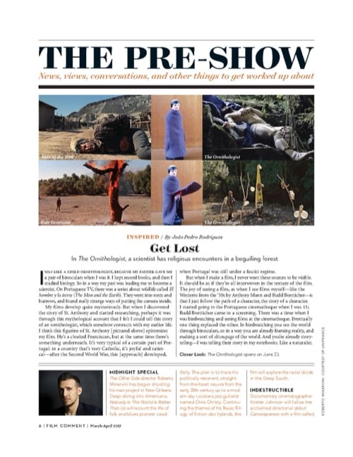 One of a selection of stills from inside the issue