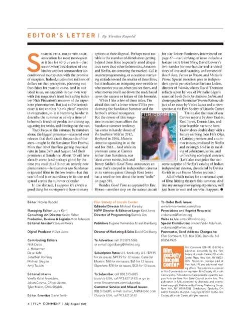 One of a selection of stills from inside the issue