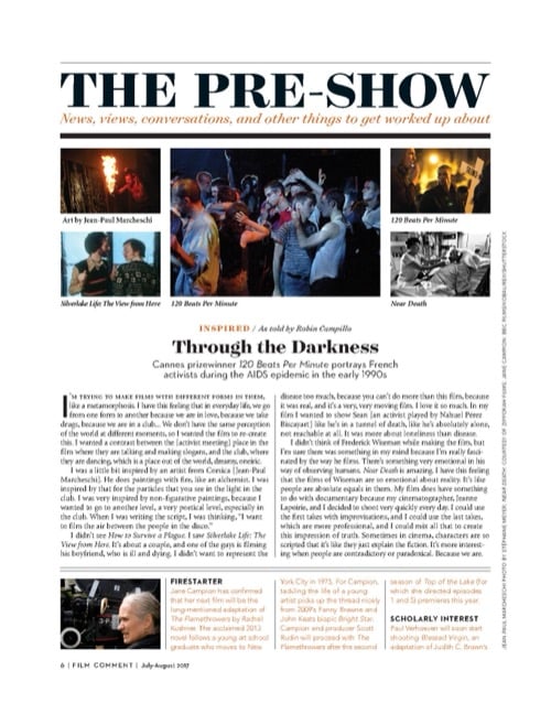 One of a selection of stills from inside the issue